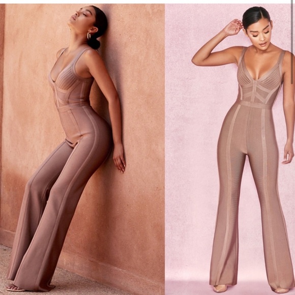 House of CB Pants & Jumpsuits House Of Cb Maija Taupe Double Strap